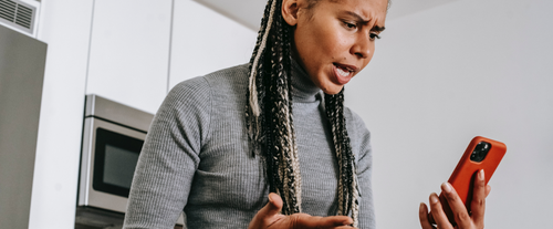 angry woman having outburst