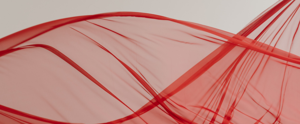 sheer fabric in the shape of a cycle