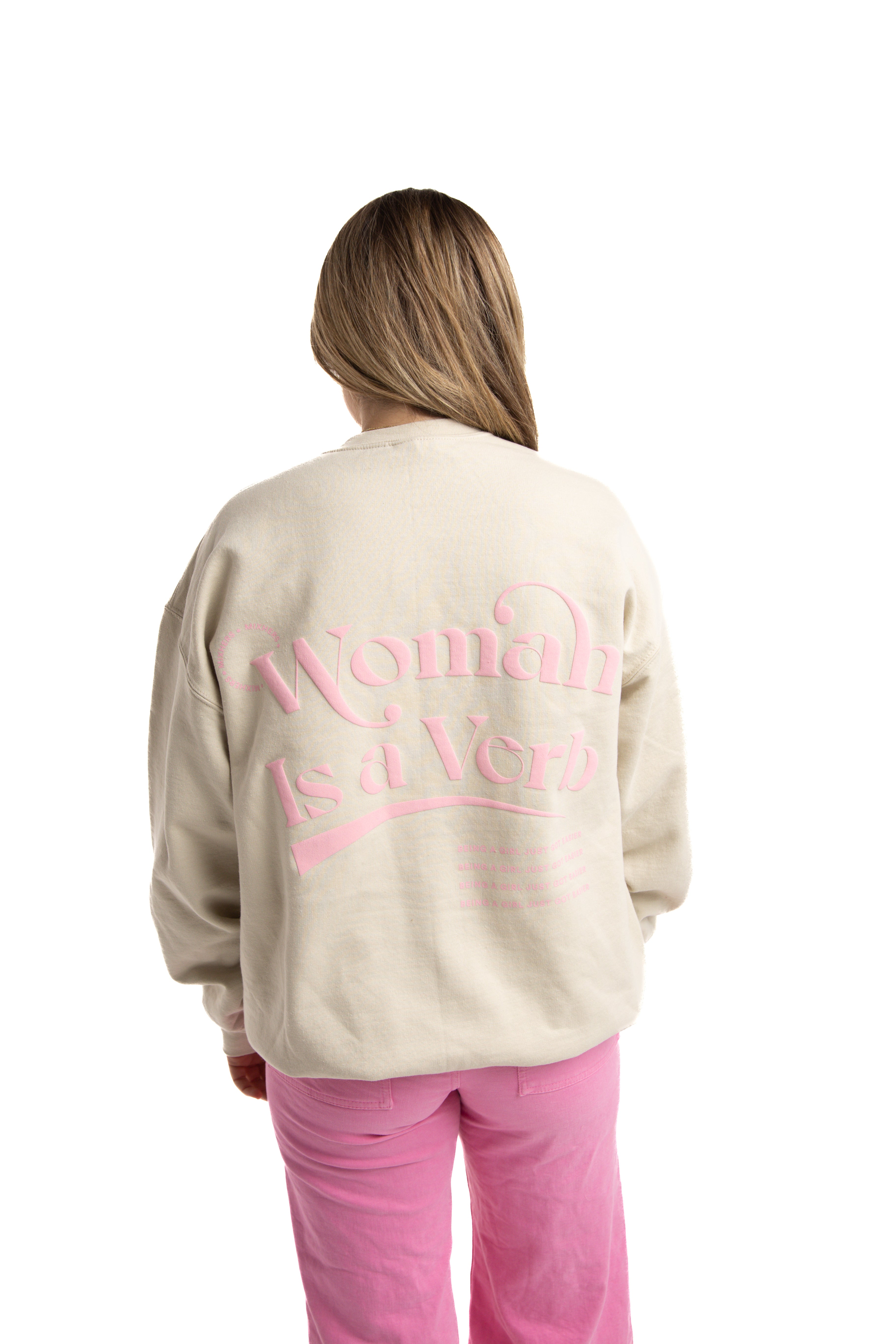 Woman is a Verb Sweatshirt image 1